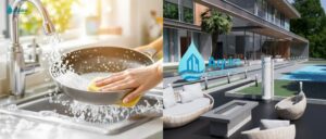 Hệ thống xử lý nước tổng cho toàn bộ ngôi nhà, loại bỏ cặn, clo, kim loại nặng, vi khuẩn và ổn định chất lượng nước cho sinh hoạt hằng ngày.