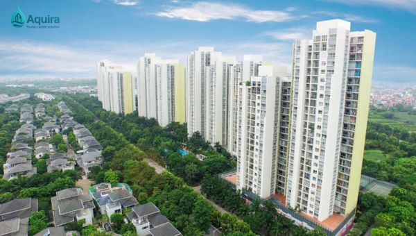 Không gian sống hiện đại ứng dụng giải pháp nước sạch Aquira