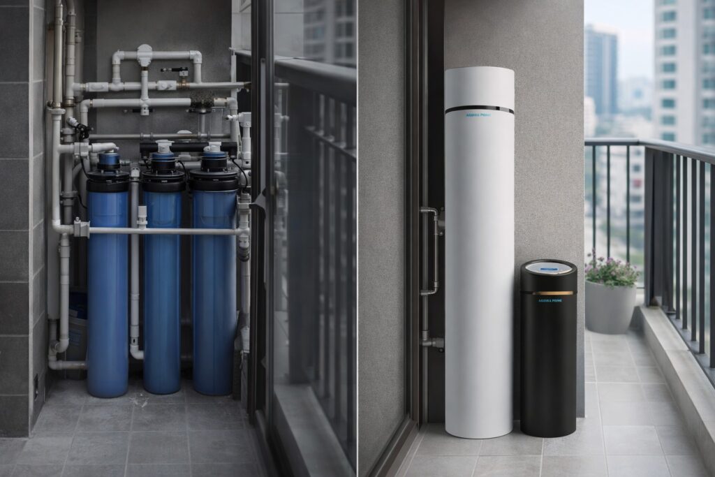 Thiết bị lọc nước Aquira trong công trình